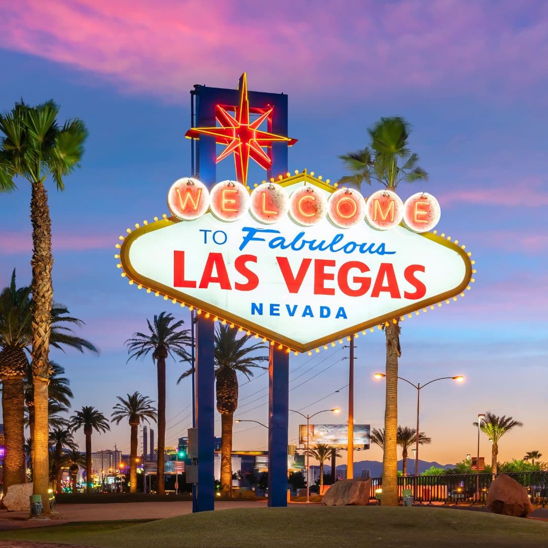 Las Vegas en woestijn